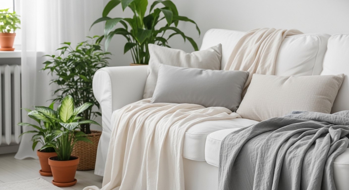 11 Airy White Couch Living Room Decor For Apartment You’ll Adore