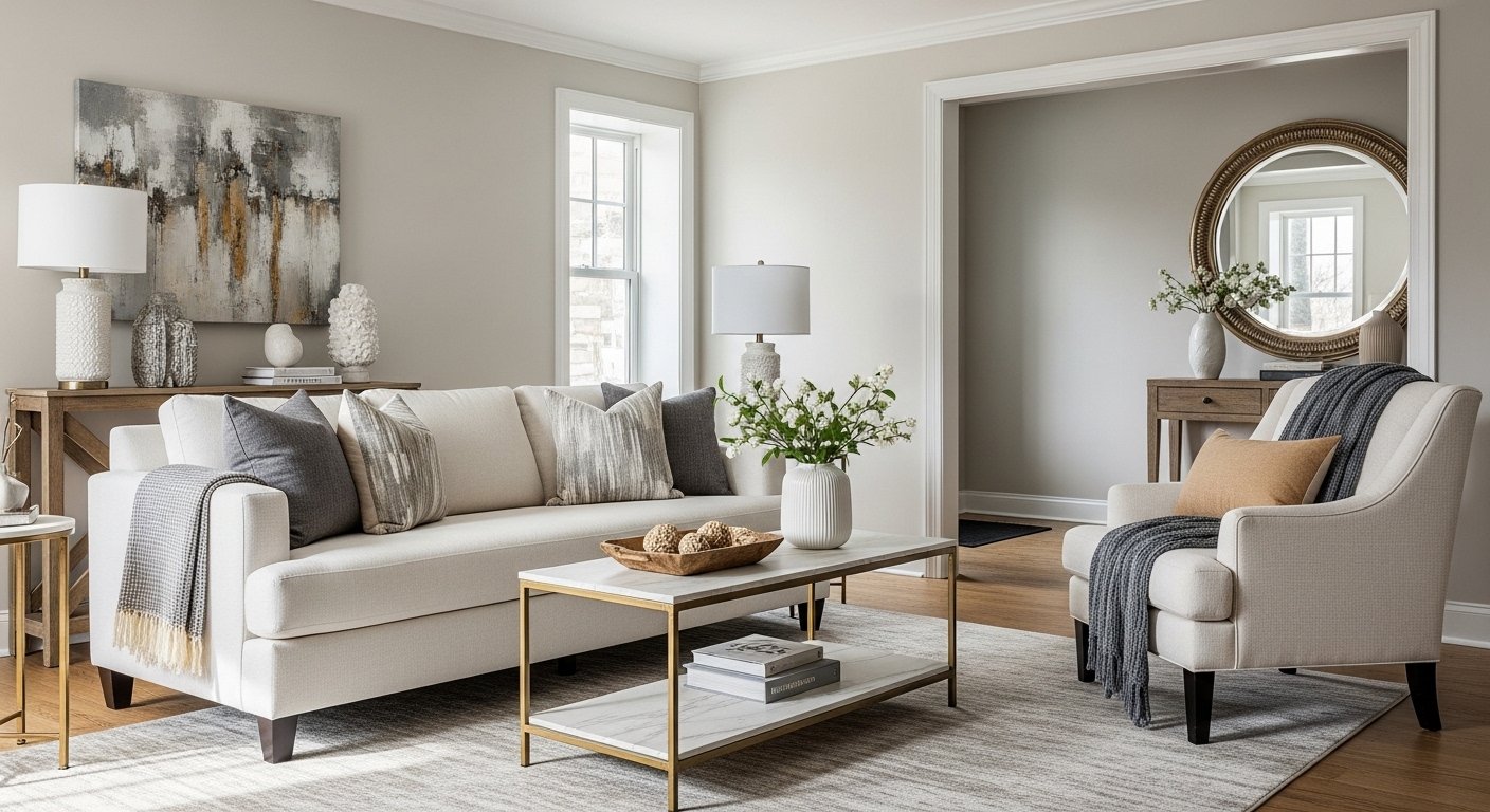 How To Style White Couch Living Room Decor With Accent Chair