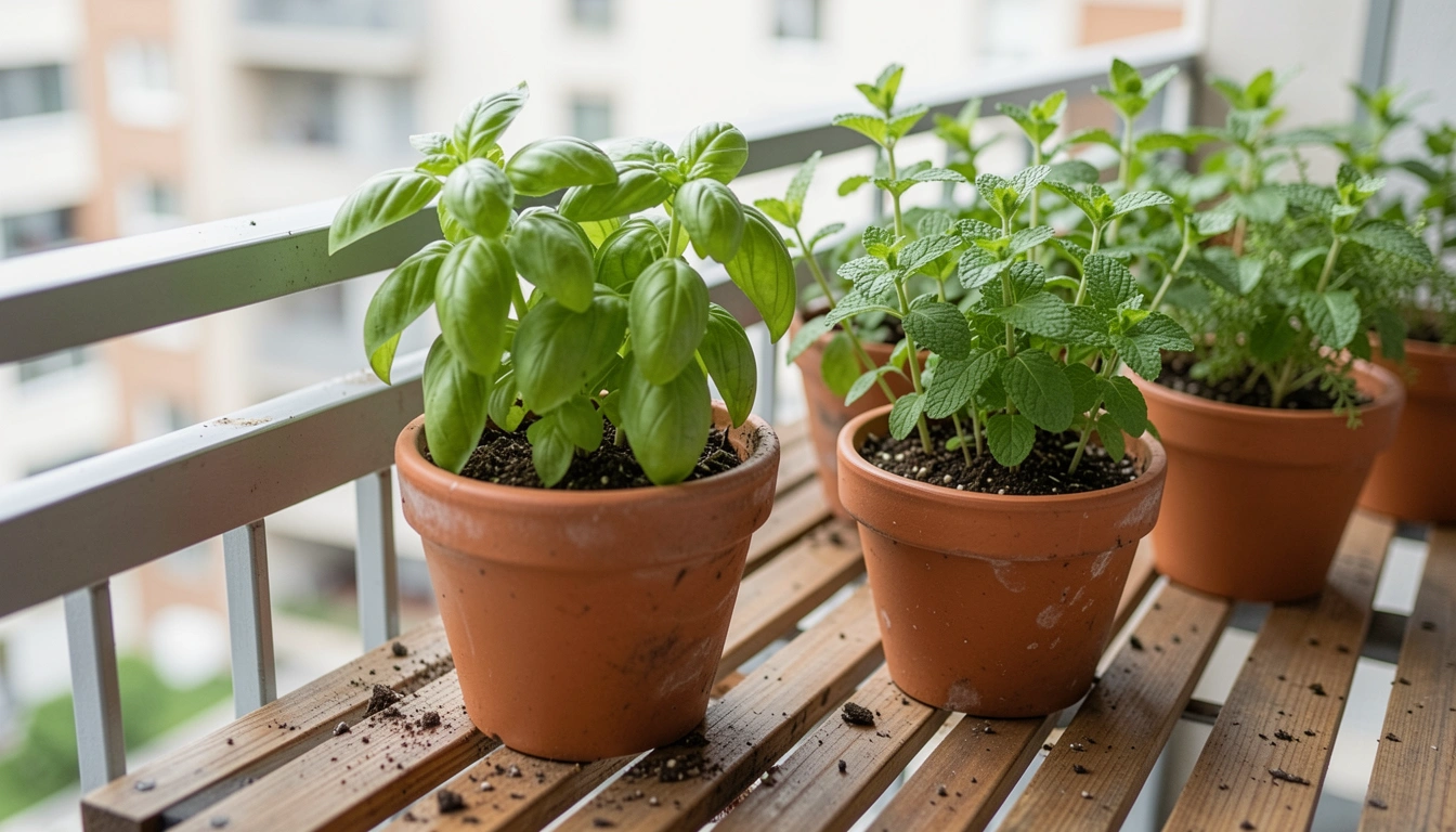 22 Simple Balcony Herb Garden Setups For Fresh Cooking