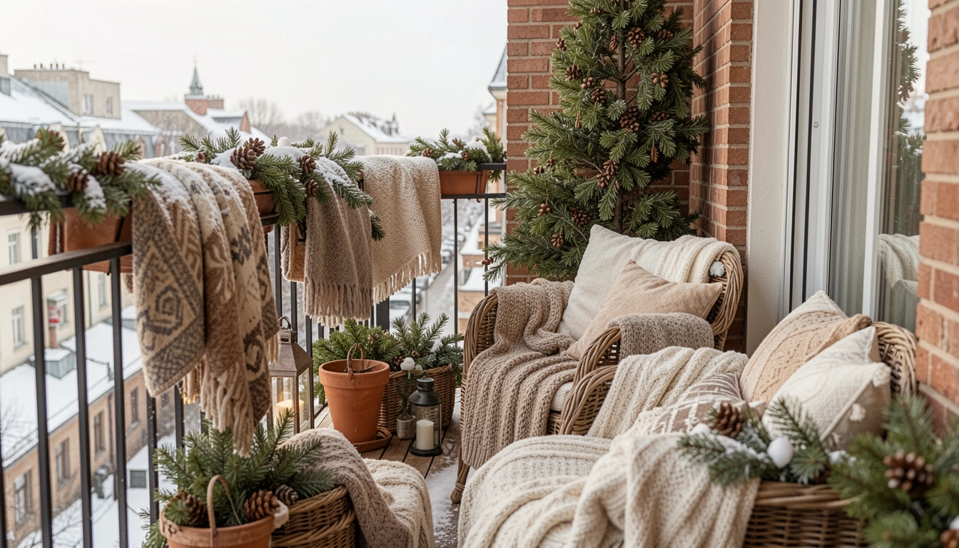 How To Decorate Balcony For Winter With Cozy And Warm Touches
