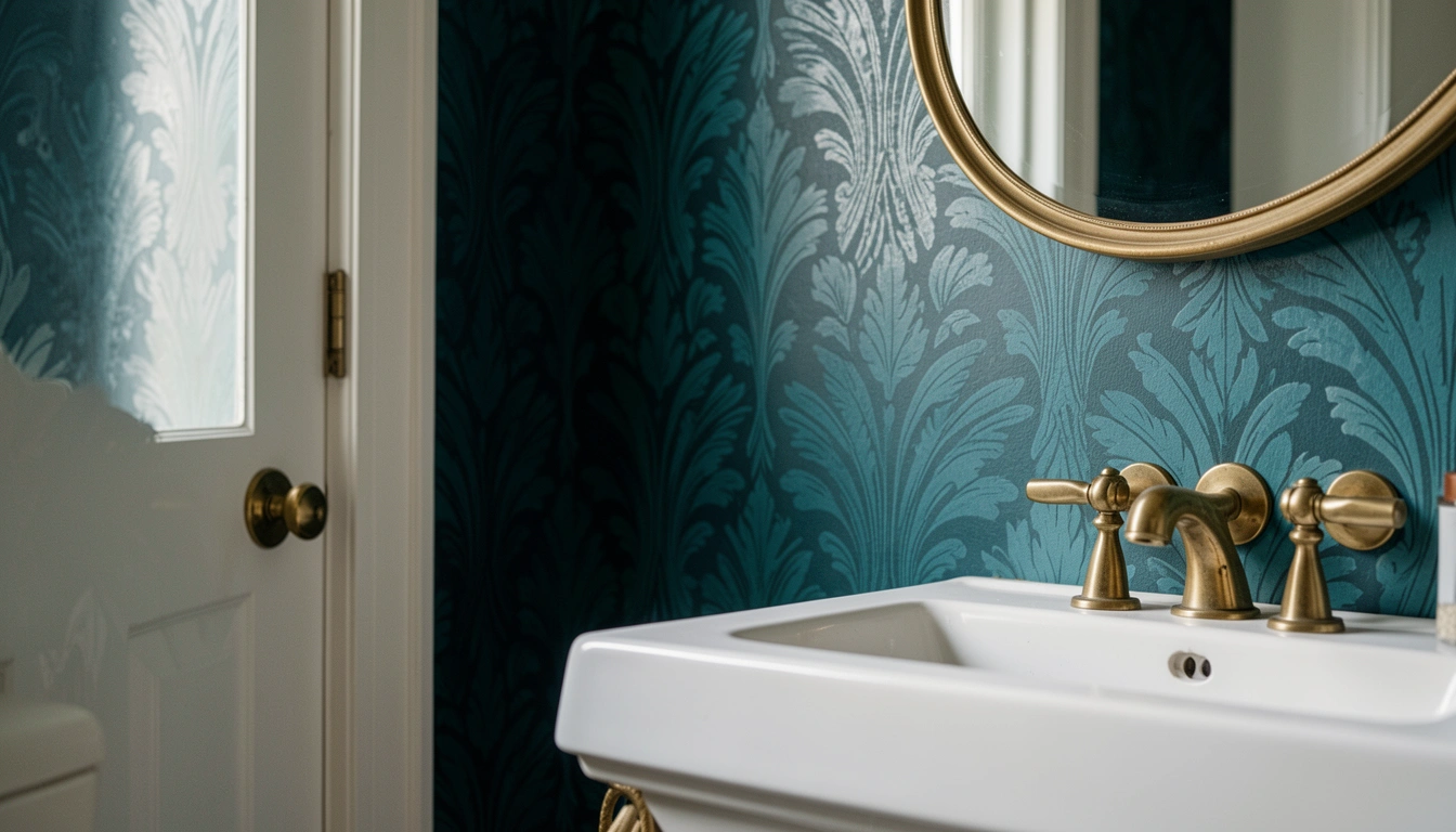 28 Bold Half Bathroom Accent Wall Ideas To Make A Statement